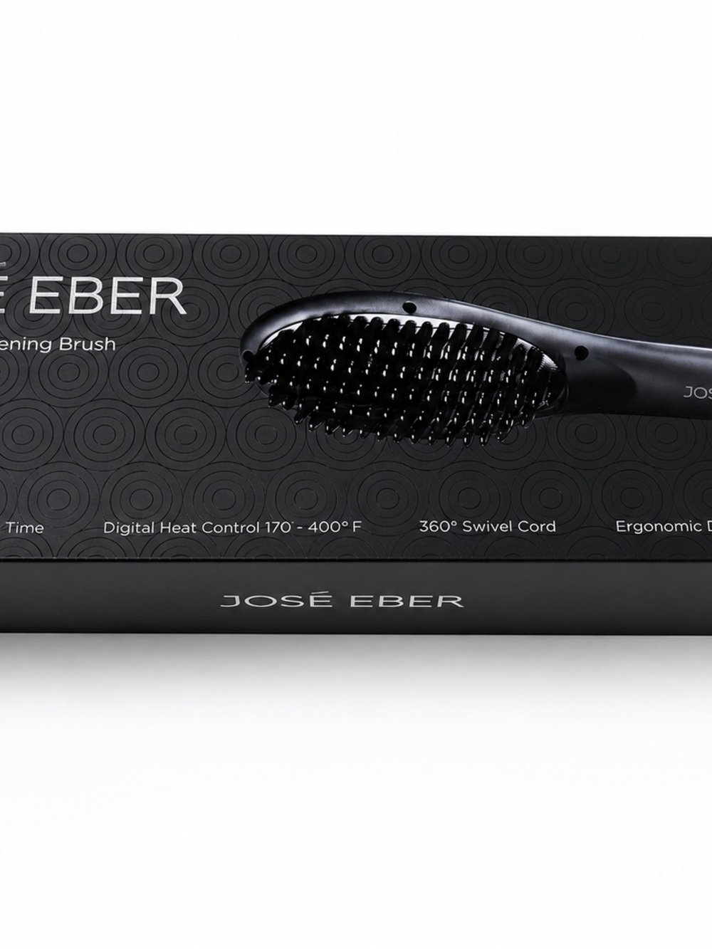 José Eber Black Hair Straightening Brush